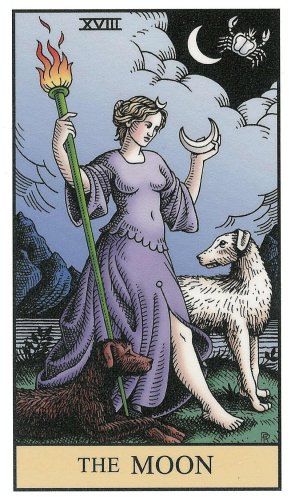 July, Astrological Sign Cancer and the Tarot Moon Card