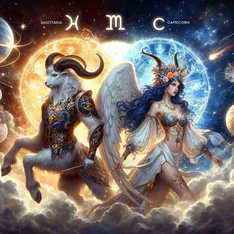 Sagittarius and Capricorn