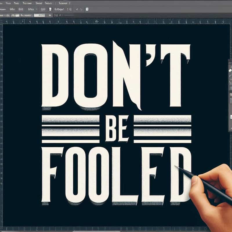 Don't be fooled Don't be fooled