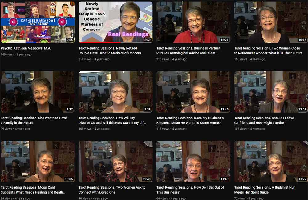 Tarot reading videos